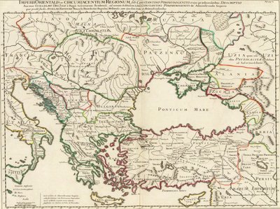 Map of the Eastern Roman Empire and Adjacent Regions During the Time of Constantine VII Porphyrogennetos and His Predecessors (8th-9th Centuries) by Anselmo Maria Banduri